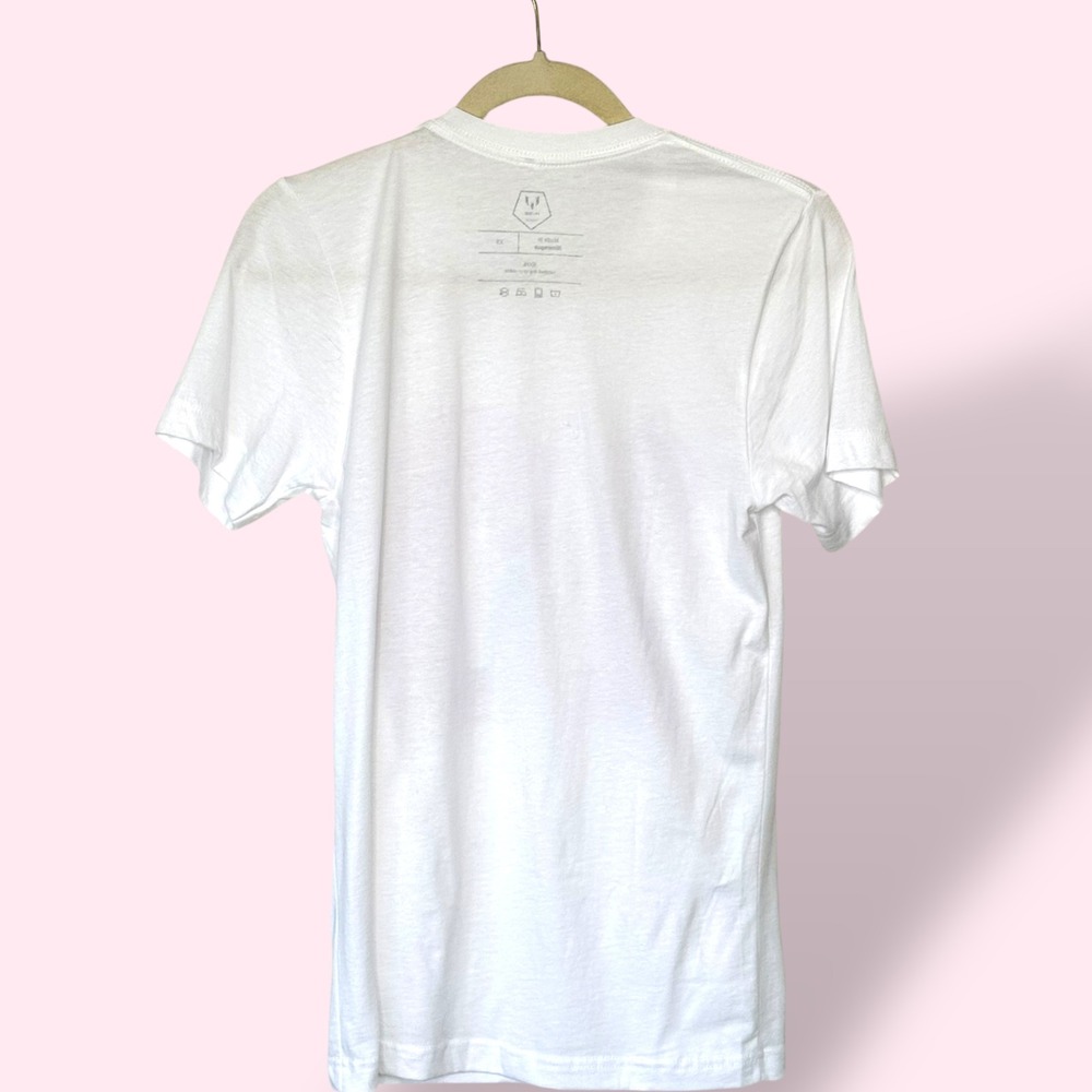 Messi Soccer T-Shirt Number 10 Graphic Tee White Pink Short Sleeve Women's XS - Picture 2 of 5